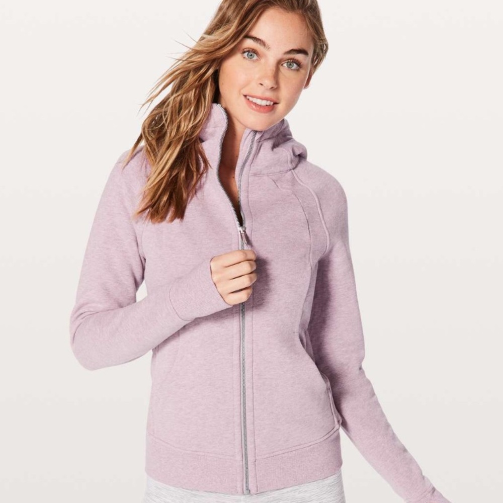 Lululemon Athletica Scuba Dusty Rose Light Pink Full Zip Hoodie